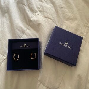 Swarovski Gold and Silver Accent Earrings